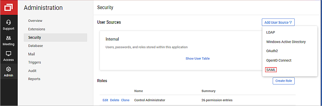 Screenshot of the ConnectWise Security page